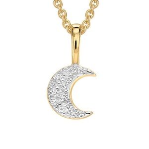 Missoma 18k Gold Vermeil and CZ Moon Charm